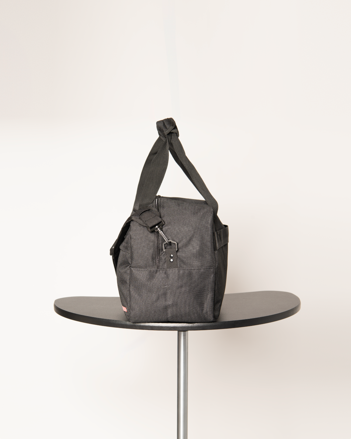 "Travel Light" Water-Resistant Duffel Bag, Black + Neck Pillow