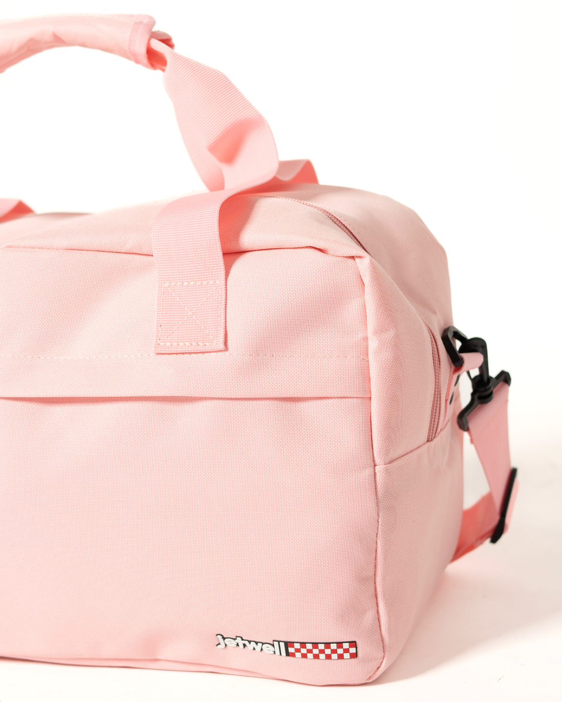 "Travel Light" Water-Resistant Duffel Bag, Pink